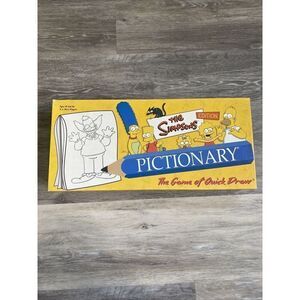 Pictionary The Simpsons Edition Board Game of Quick Draw USAopoly -READ
